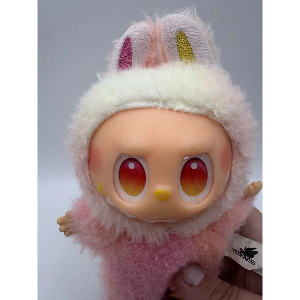 LaBubu POP MART THE MONSTERS Pink Plush Stuffed Animal Animation Figure